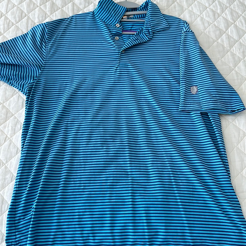 Mens peter millar size large golf shirt